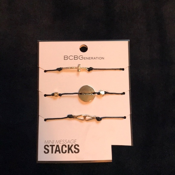 BCBGeneration Mini Message Stack Bracelets - Picture 1 of 2